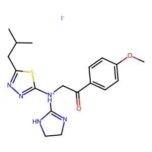 Compound C18H24IN5O2S structure