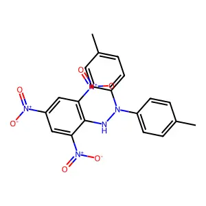 1,1-bis(4-methylphenyl)-2-(2,4,6-trinitrophenyl)hydrazine structure
