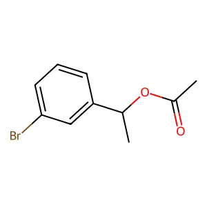 1-(3-bromophenyl)ethyl acetate structure