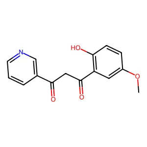 1-(2-hydroxy-5-methoxyphenyl)-3-pyridin-3-ylpropane-1,3-dione structure