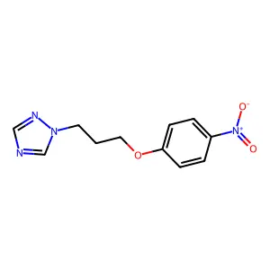 1-[3-(4-nitrophenoxy)propyl]-1H-1,2,4-triazole structure