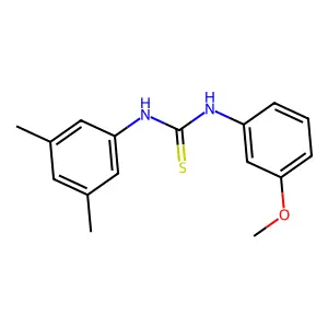 1-(3,5-dimethylphenyl)-3-(3-methoxyphenyl)thiourea structure