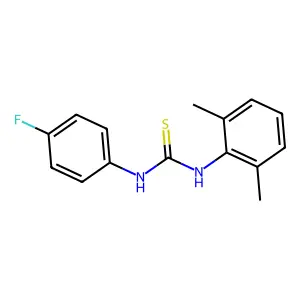 1-(2,6-dimethylphenyl)-3-(4-fluorophenyl)thiourea structure