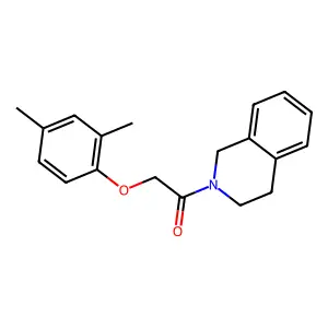 1-(3,4-dihydroisoquinolin-2(1H)-yl)-2-(2,4-dimethylphenoxy)ethanone structure