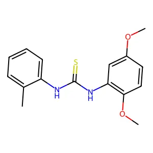 1-(2,5-dimethoxyphenyl)-3-(2-methylphenyl)thiourea structure