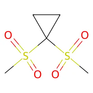 1,1-bis(methylsulfonyl)cyclopropane structure