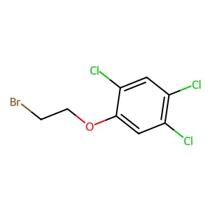 1-(2-bromoethoxy)-2,4,5-trichlorobenzene structure