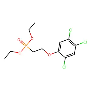 1,2,4-trichloro-5-(2-diethoxyphosphorylethoxy)benzene structure