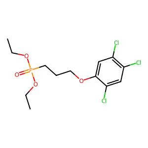 1,2,4-trichloro-5-(3-diethoxyphosphorylpropoxy)benzene structure