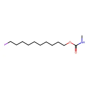 10-iododecyl N-methylcarbamate structure