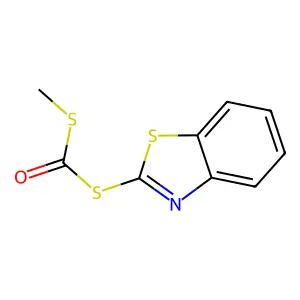 1,3-benzothiazol-2-ylsulfanyl(methylsulfanyl)methanone structure
