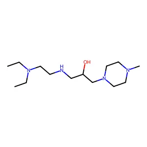 1-[2-(diethylamino)ethylamino]-3-(4-methylpiperazin-1-yl)propan-2-ol structure