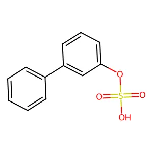 (1,1'-Biphenyl)-3-ol, hydrogen sulfate structure