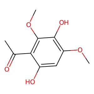 1-(3,6-dihydroxy-2,4-dimethoxyphenyl)ethanone structure