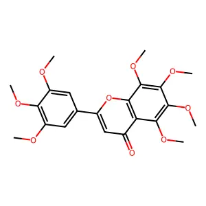 Compound C22H24O9 structure