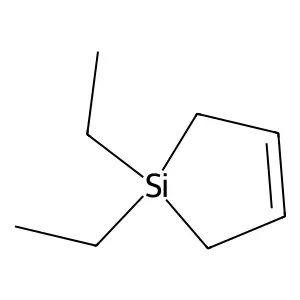 1,1-Diethyl-1-sila-3-cyclopentene structure