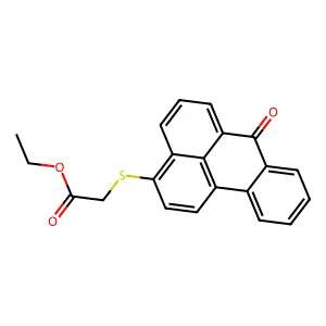 3-(Ethoxycarbonylmethylthio)benzanthrone structure