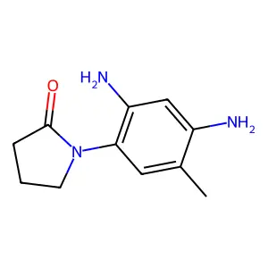 1-(2,4-diamino-5-methylphenyl)pyrrolidin-2-one structure