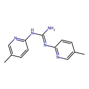 1,2-bis(5-methyl-2-pyridinyl)guanidine structure
