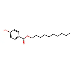decyl 4-hydroxybenzoate structure