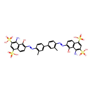 Compound C34H28N6O14S4 structure