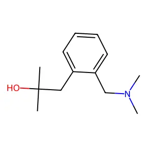 1-[2-[(dimethylamino)methyl]phenyl]-2-methylpropan-2-ol structure