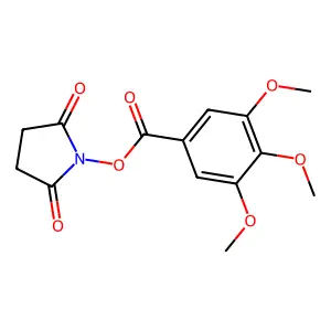 1-[(3,4,5-Trimethoxybenzoyl)oxy]-2,5-pyrrolidinedione structure