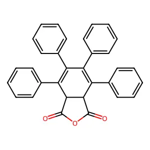 1,2-Dihydro-3,4,5,6-tetraphenylphthalic anhydride structure