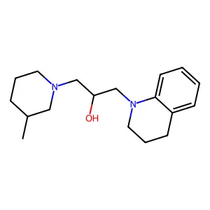 1-(3,4-dihydro-2H-quinolin-1-yl)-3-(3-methylpiperidin-1-yl)propan-2-ol structure