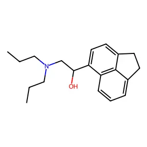 1-(1,2-dihydroacenaphthylen-5-yl)-2-(dipropylamino)ethanol structure