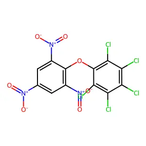 1,2,3,4,5-pentachloro-6-(2,4,6-trinitrophenoxy)benzene structure