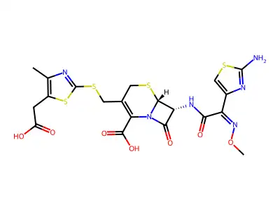 Cefodizime structure
