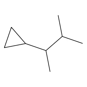 (1,2-Dimethylpropyl)cyclopropane structure