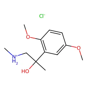 [2-(2,5-dimethoxyphenyl)-2-hydroxypropyl]-methylazanium chloride structure
