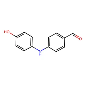 4-(p-Hydroxyanilino)benzaldehyde structure