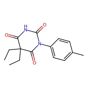 BARBITURIC ACID, 5,5-DIETHYL-1-(p-TOLYL)- structure