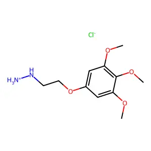 (2-(3,4,5-Trimethoxyphenoxy)ethyl)hydrazine hydrochloride structure