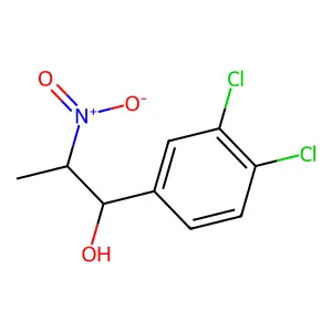 1-(3,4-dichlorophenyl)-2-nitropropan-1-ol structure