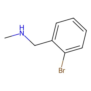 1-(2-bromophenyl)-N-methylmethanamine structure