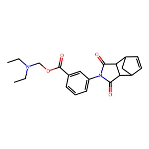 diethylaminomethyl 3-(3,5-dioxo-4-azatricyclo[5.2.1.02,6]dec-8-en-4-yl)benzoate structure