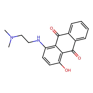 1-[2-(dimethylamino)ethylamino]-4-hydroxyanthracene-9,10-dione structure