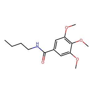 N-Butyl-3,4,5-trimethoxybenzamide structure