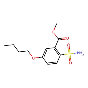 5-Butoxy-2-sulfamoylbenzoic acid methyl ester structure
