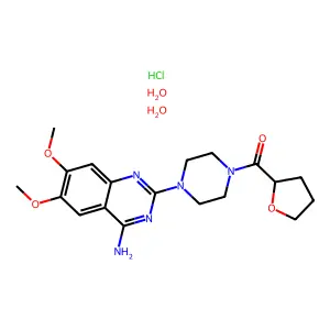 Terazosin hydrochloride dihydrate structure