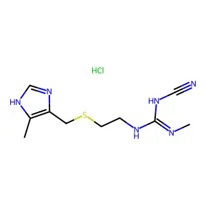 Cimetidine hydrochloride structure