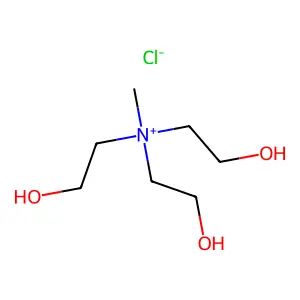 tris(2-hydroxyethyl)-methylazanium chloride structure