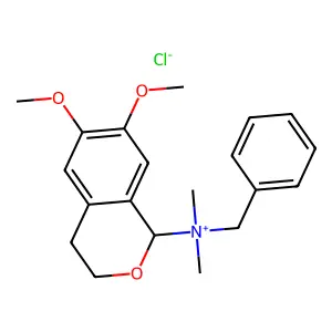 benzyl-(6,7-dimethoxy-3,4-dihydro-1H-isochromen-1-yl)-dimethylazanium chloride structure