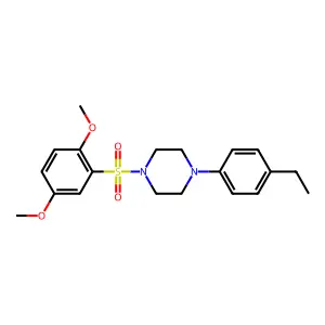 1-(2,5-dimethoxyphenyl)sulfonyl-4-(4-ethylphenyl)piperazine structure