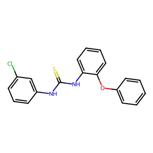 1-(3-chlorophenyl)-3-(2-phenoxyphenyl)thiourea structure