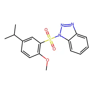 1-(2-methoxy-5-propan-2-ylphenyl)sulfonylbenzotriazole structure